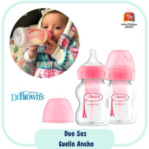 Duo de biberones 5oz Color Rosado